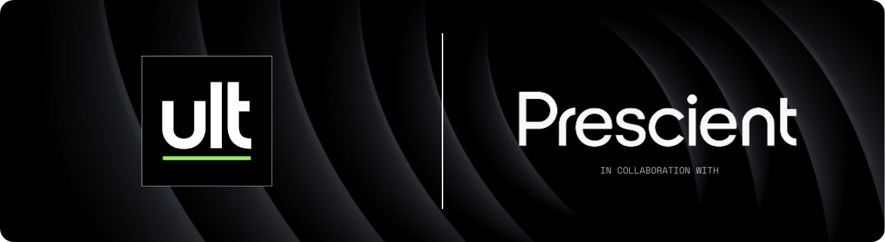 Banner with the Ultumus and Prescient logo
